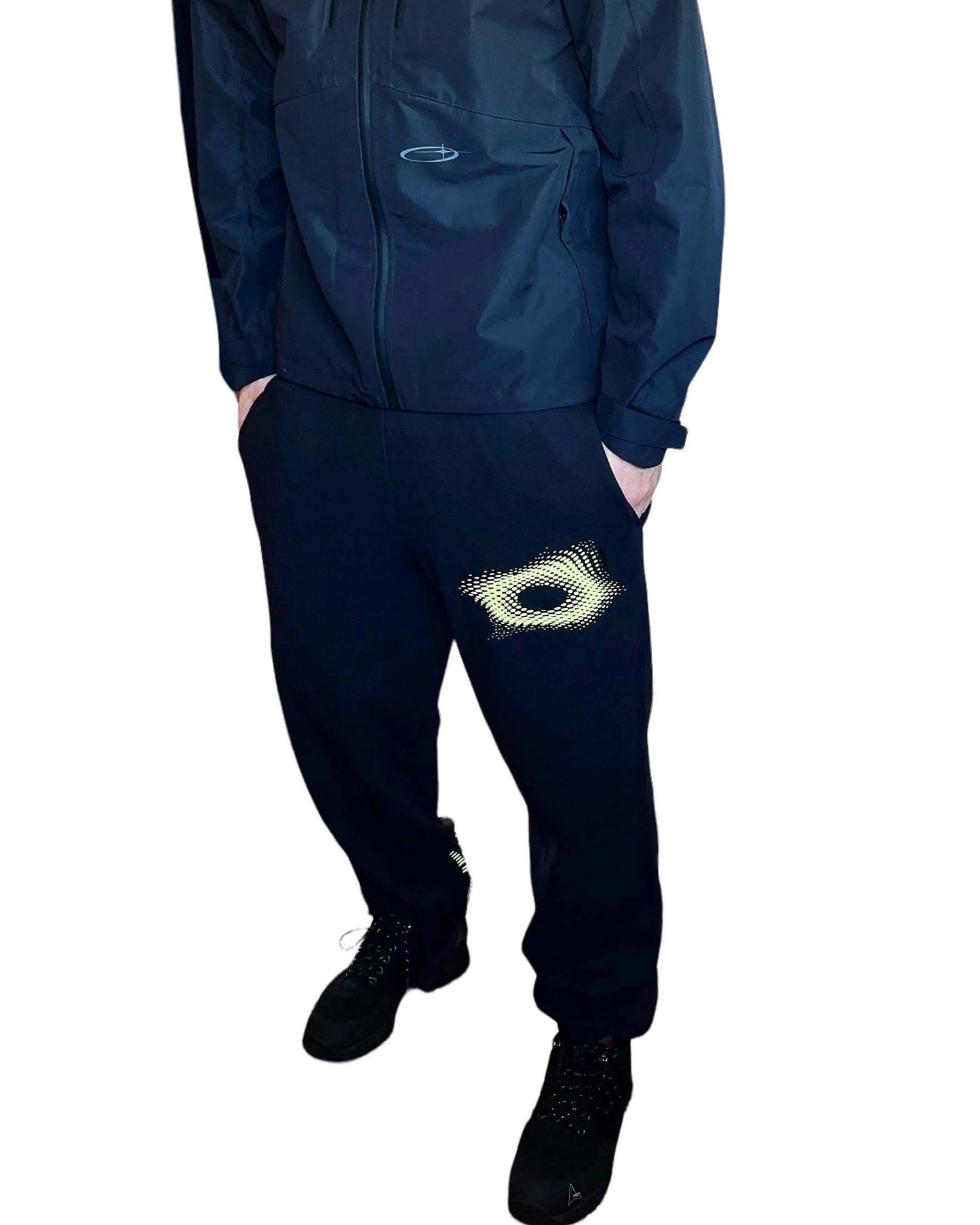 Halftone graphic joggers