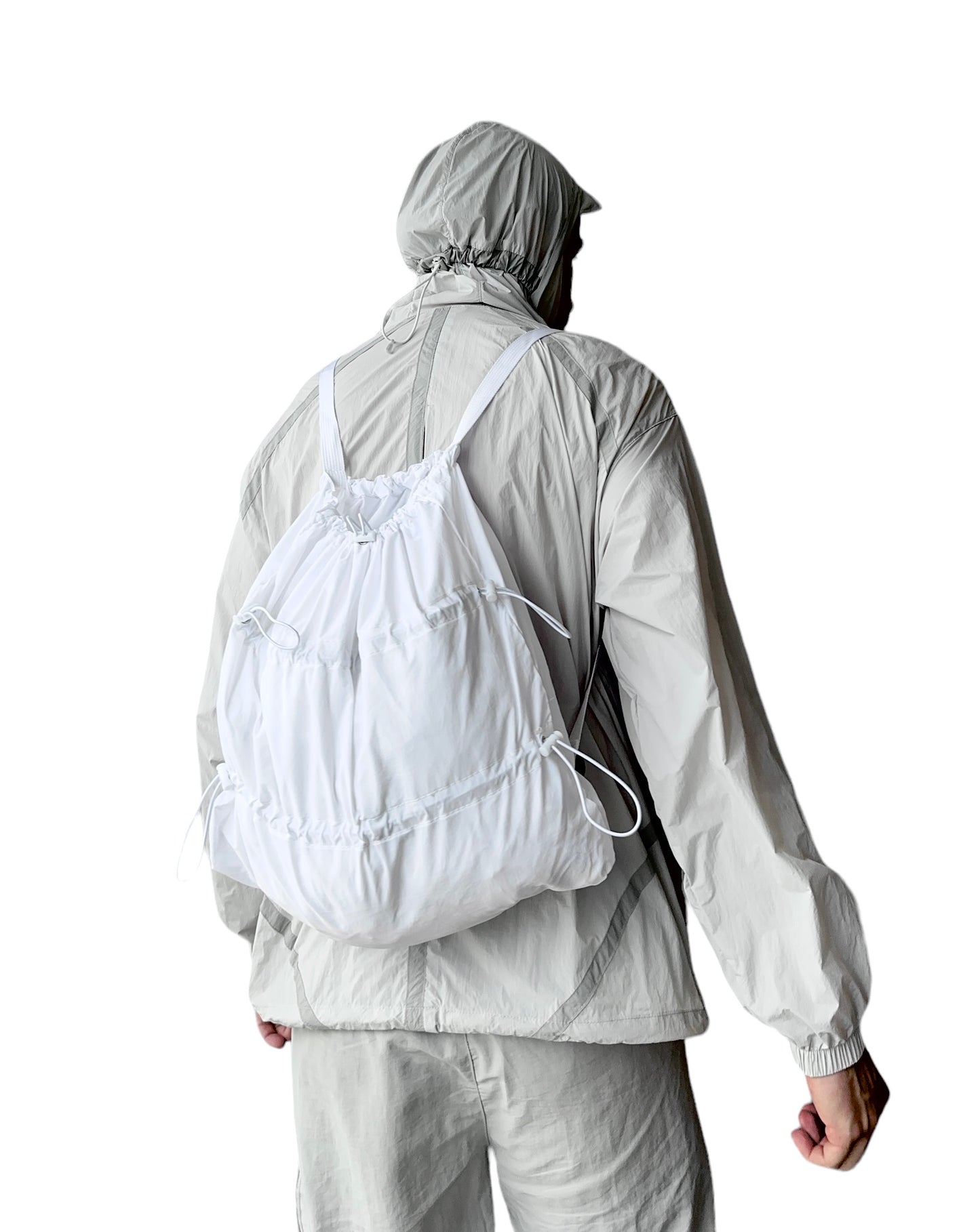 *Formula fully adjustable toggle/drawstring bag.