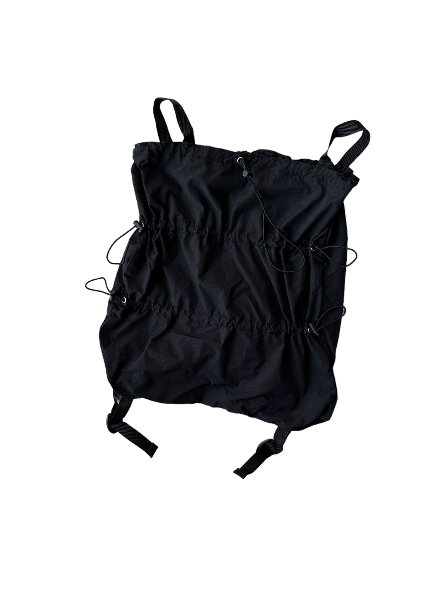 *Formula fully adjustable toggle/drawstring bag.