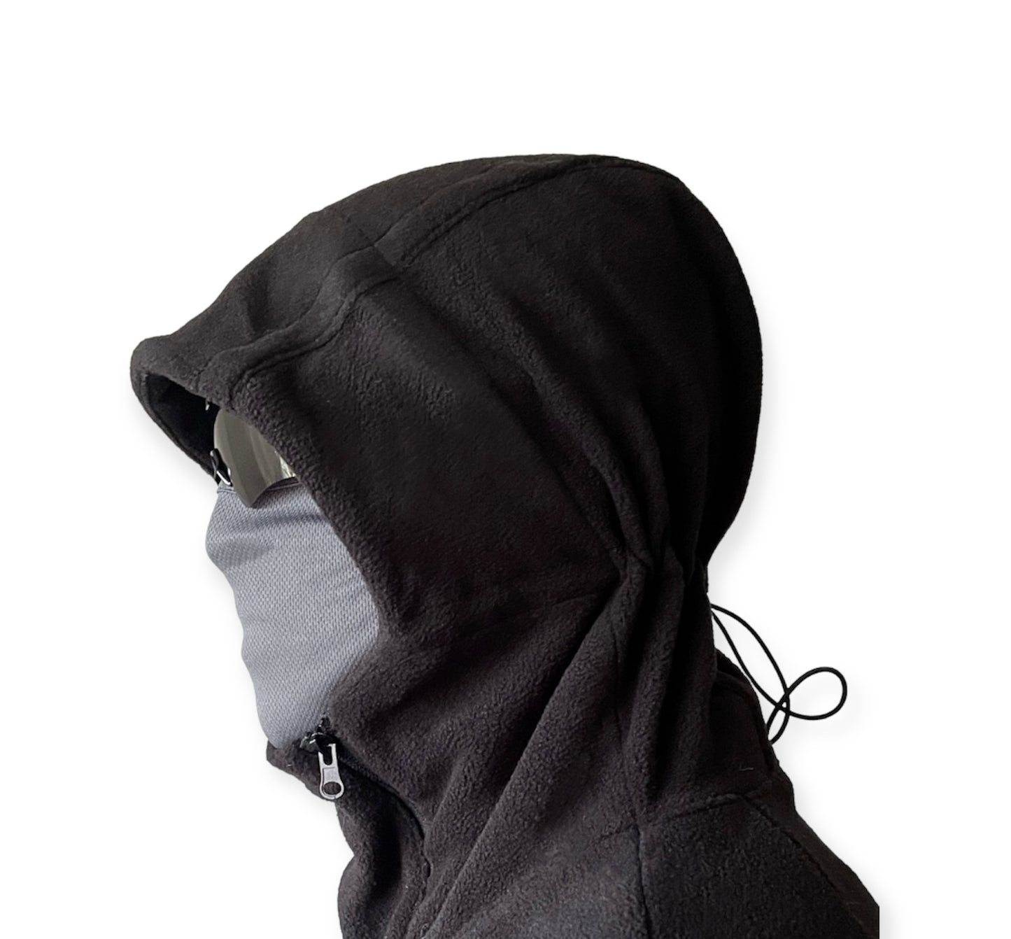 Dual zip polar fleece hoodie