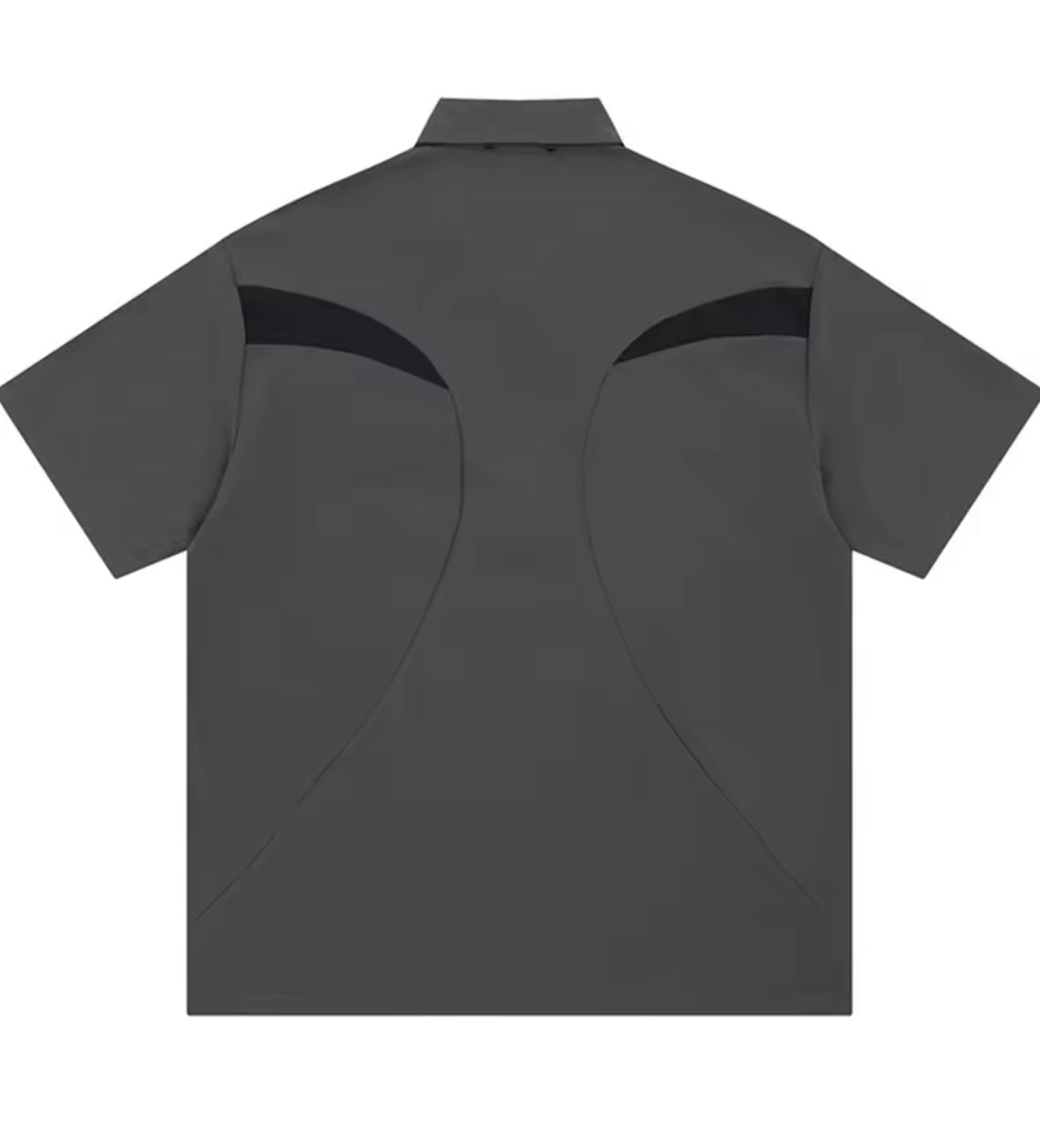 *Eyelets full zip shirt Graphite/dove grey