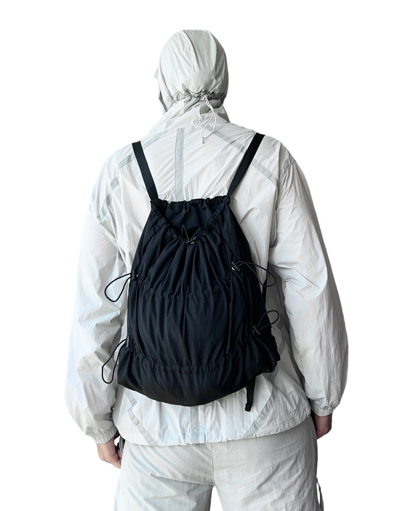 *Formula fully adjustable toggle/drawstring bag.
