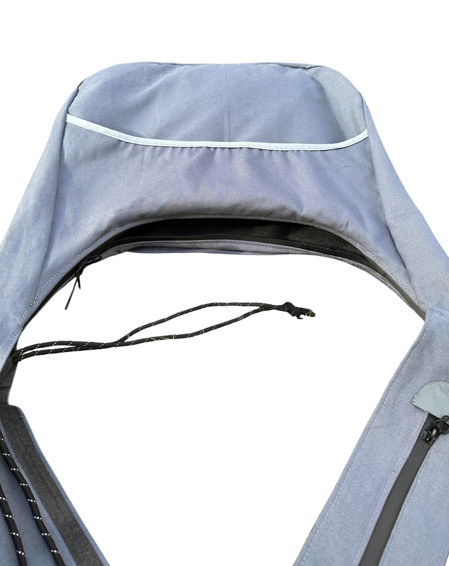*Aspire treated canvas steel blue sling bag