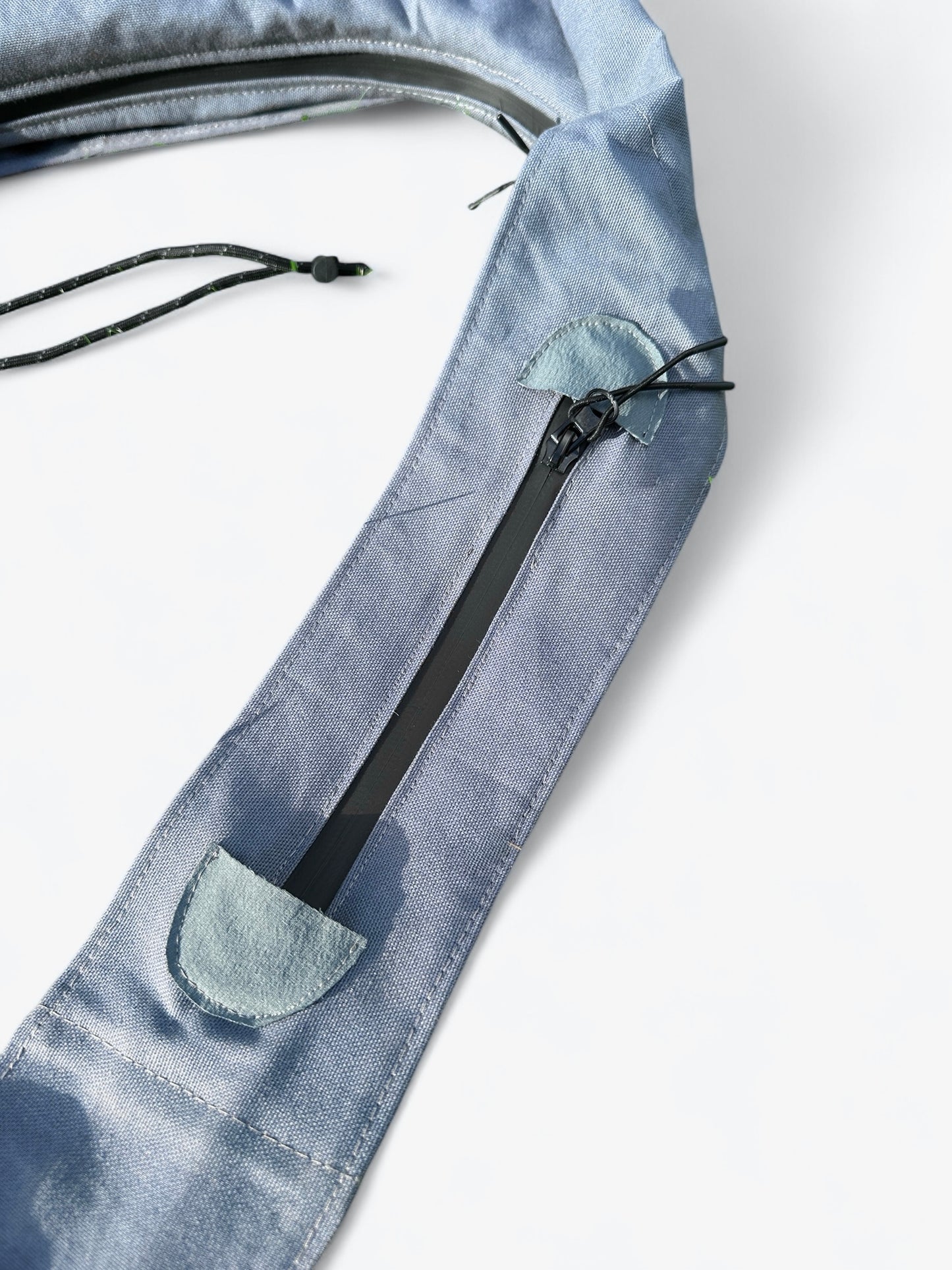 *Aspire treated canvas steel blue sling bag