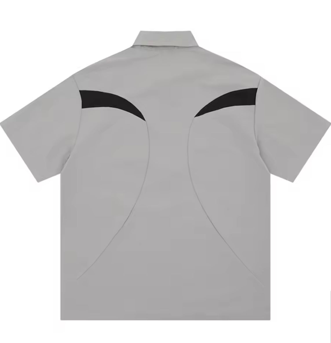 *Eyelets full zip shirt Graphite/dove grey
