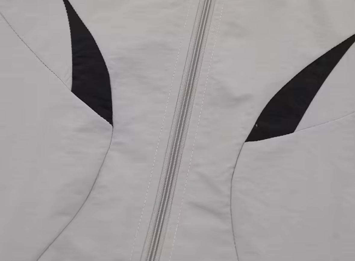 *Eyelets full zip shirt Graphite/dove grey