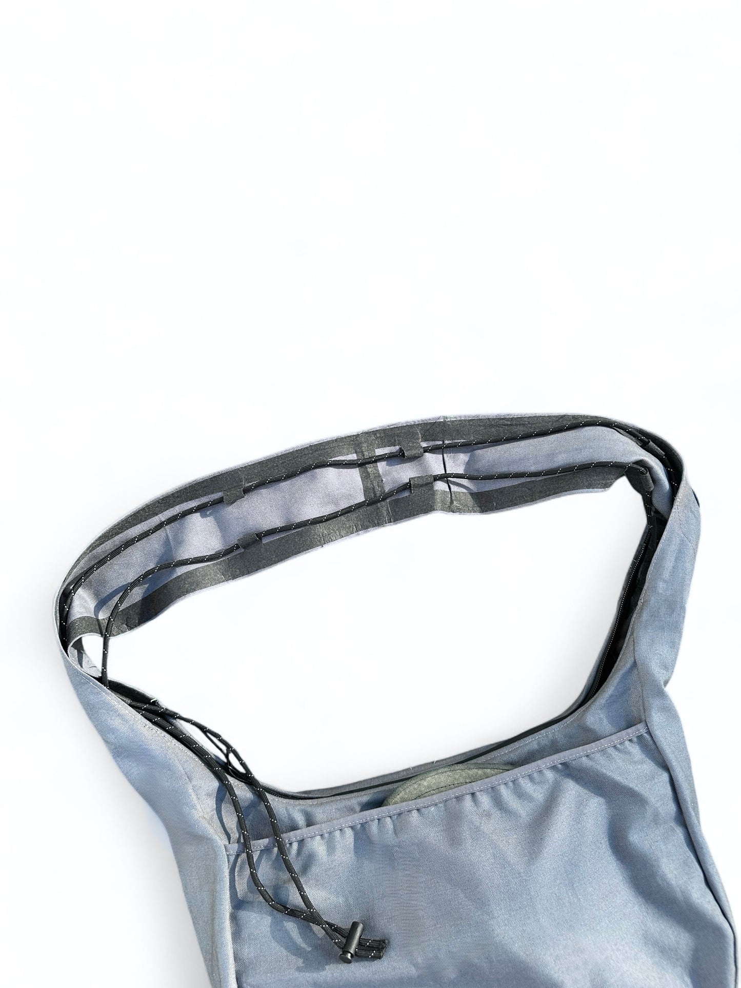 *Aspire treated canvas steel blue sling bag