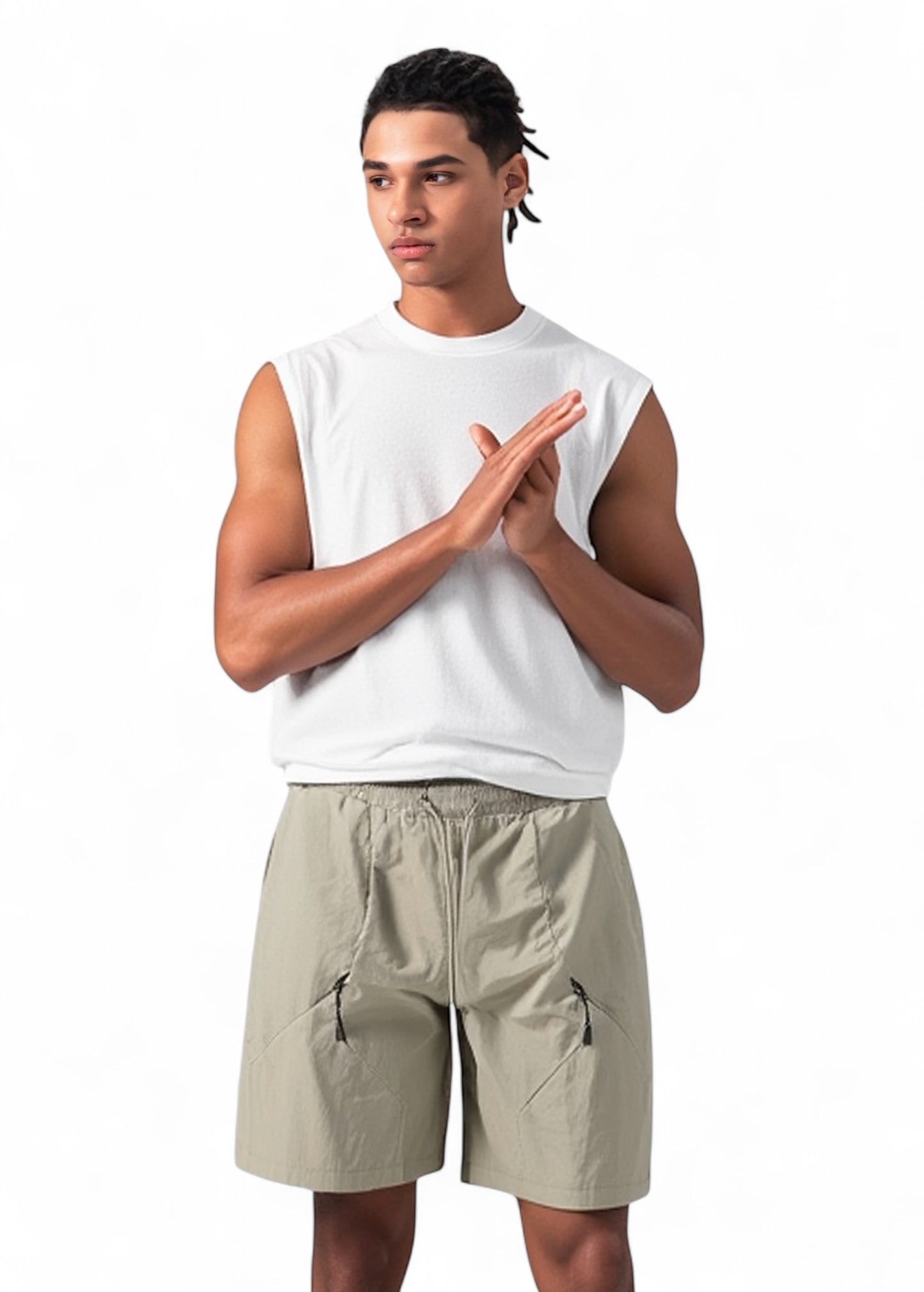 *Evolve shorts Black/Beige