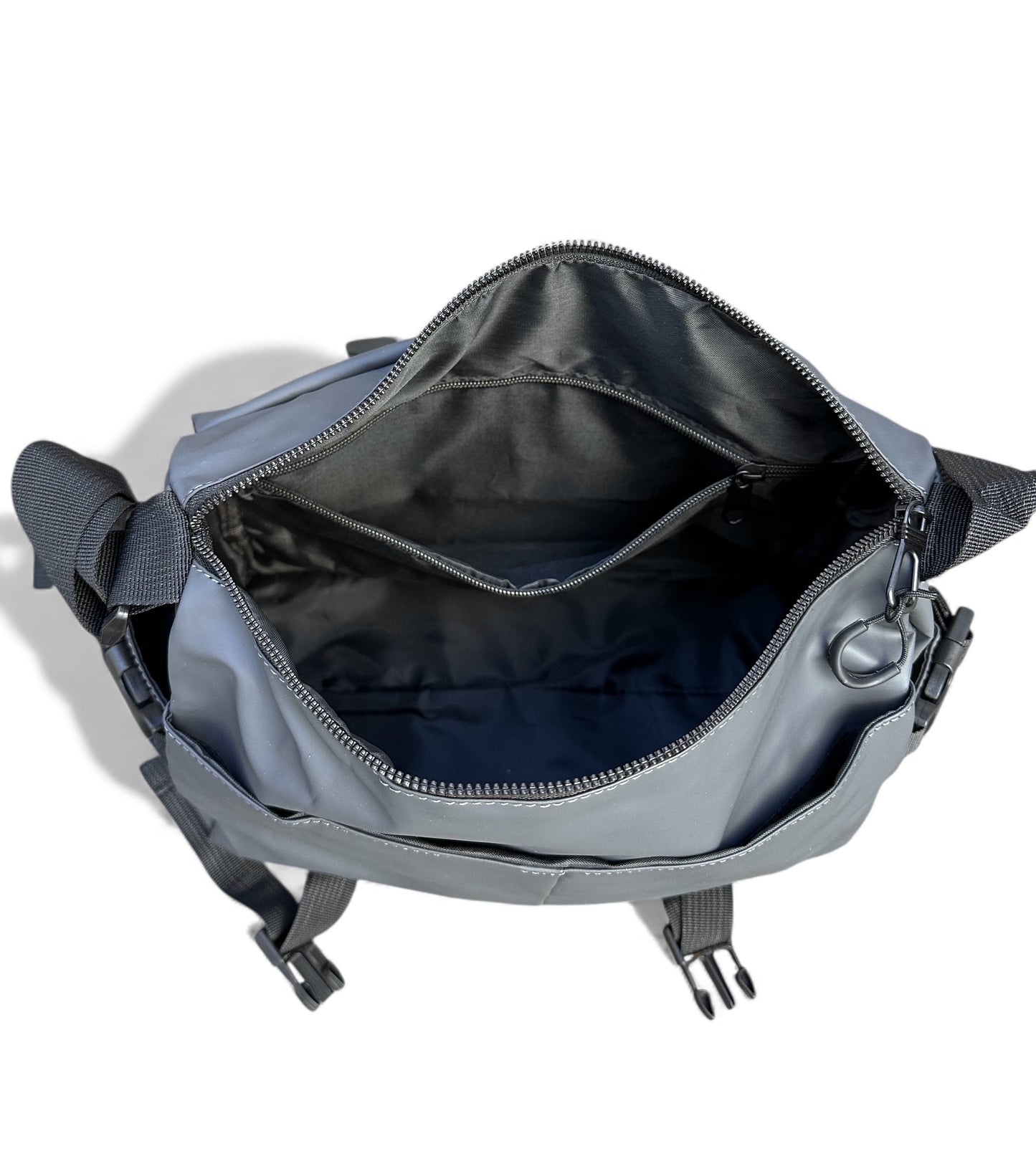 *Graphite messenger crossbody