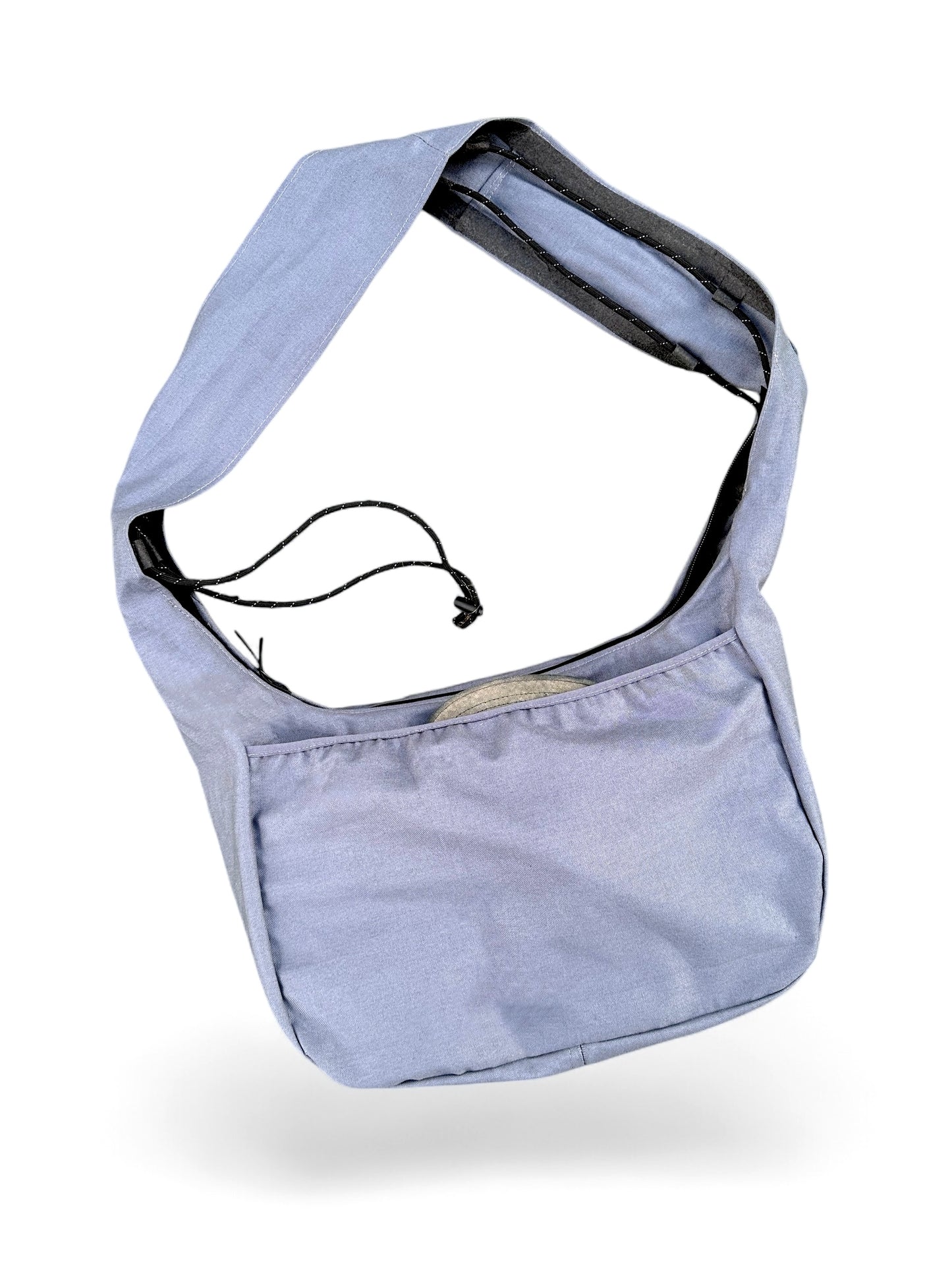 *Aspire treated canvas steel blue sling bag