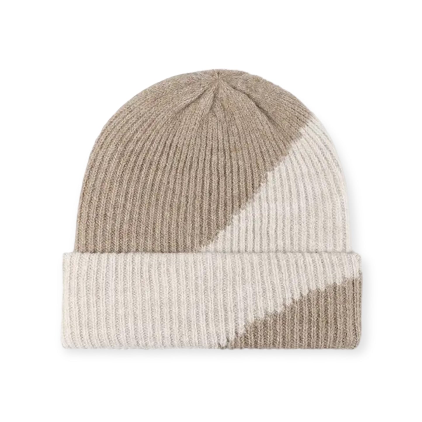 *Contrast colour way beanie, 2 colours