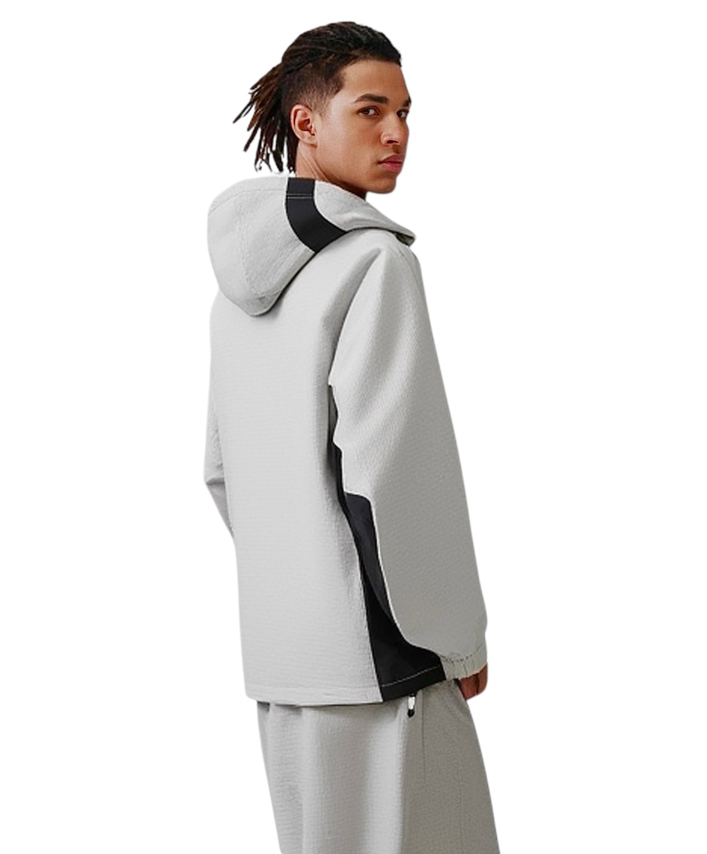 0.1ss25 Waterproof Jkt Dove grey/Blk