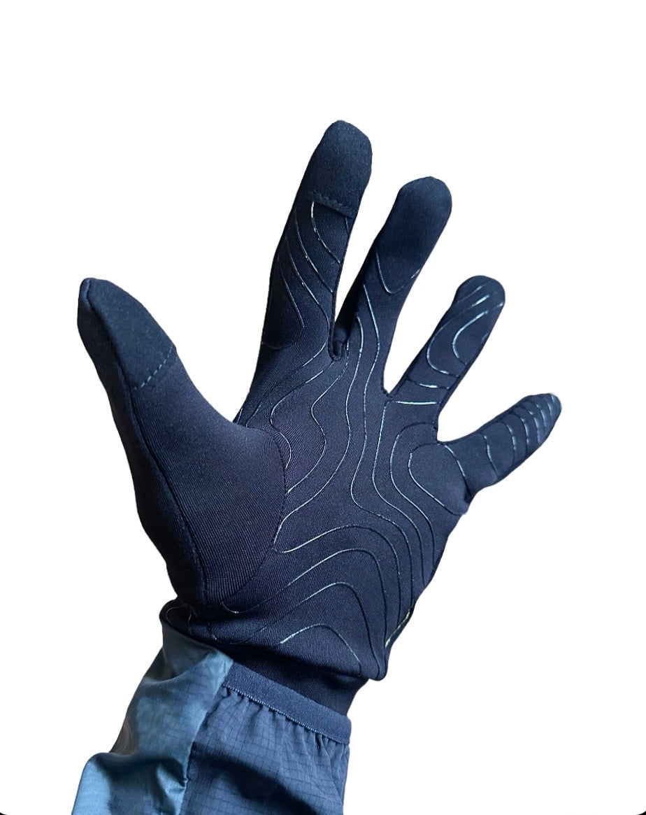 All new evolve pattern gloves black
