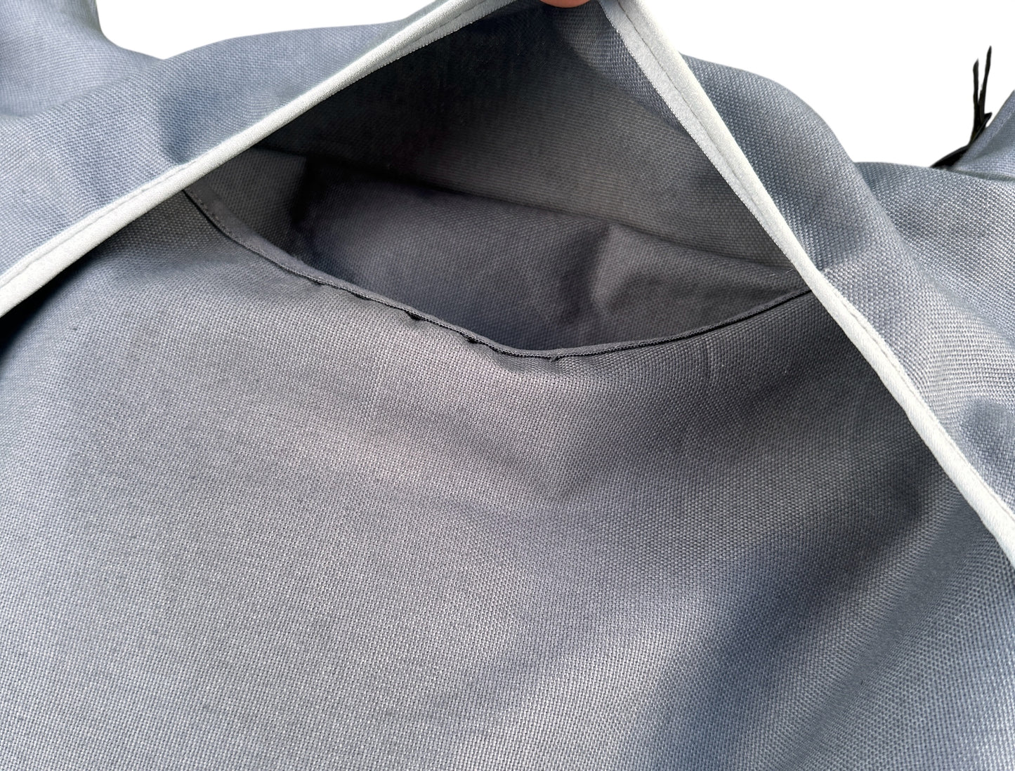*Aspire treated canvas steel blue sling bag