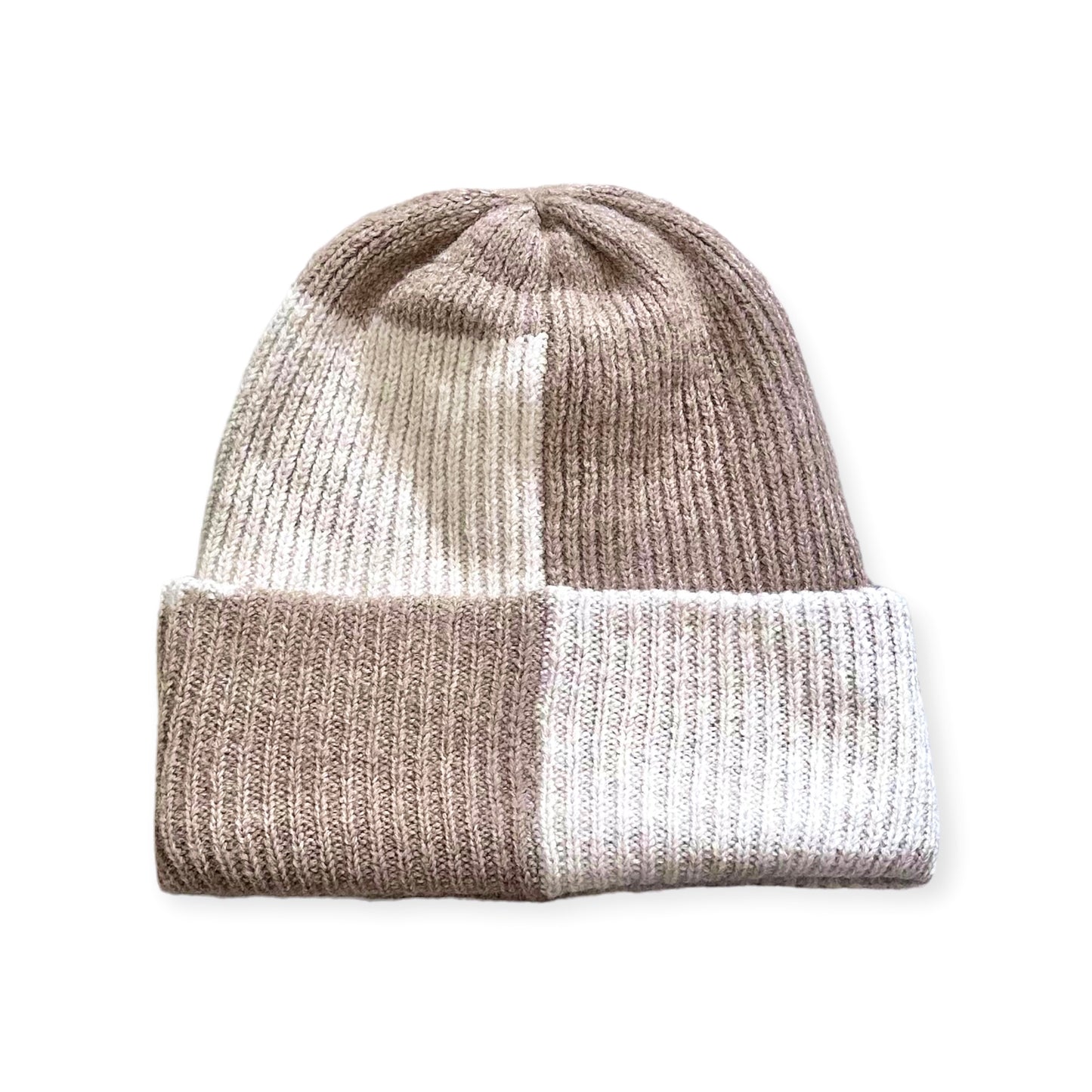 *Contrast colour way beanie, 2 colours
