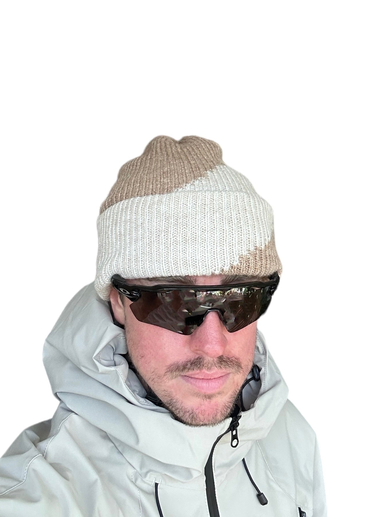 *Contrast colour way beanie, 2 colours