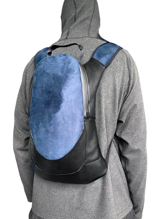 *Apropos handcrafted Suede/leather backpack