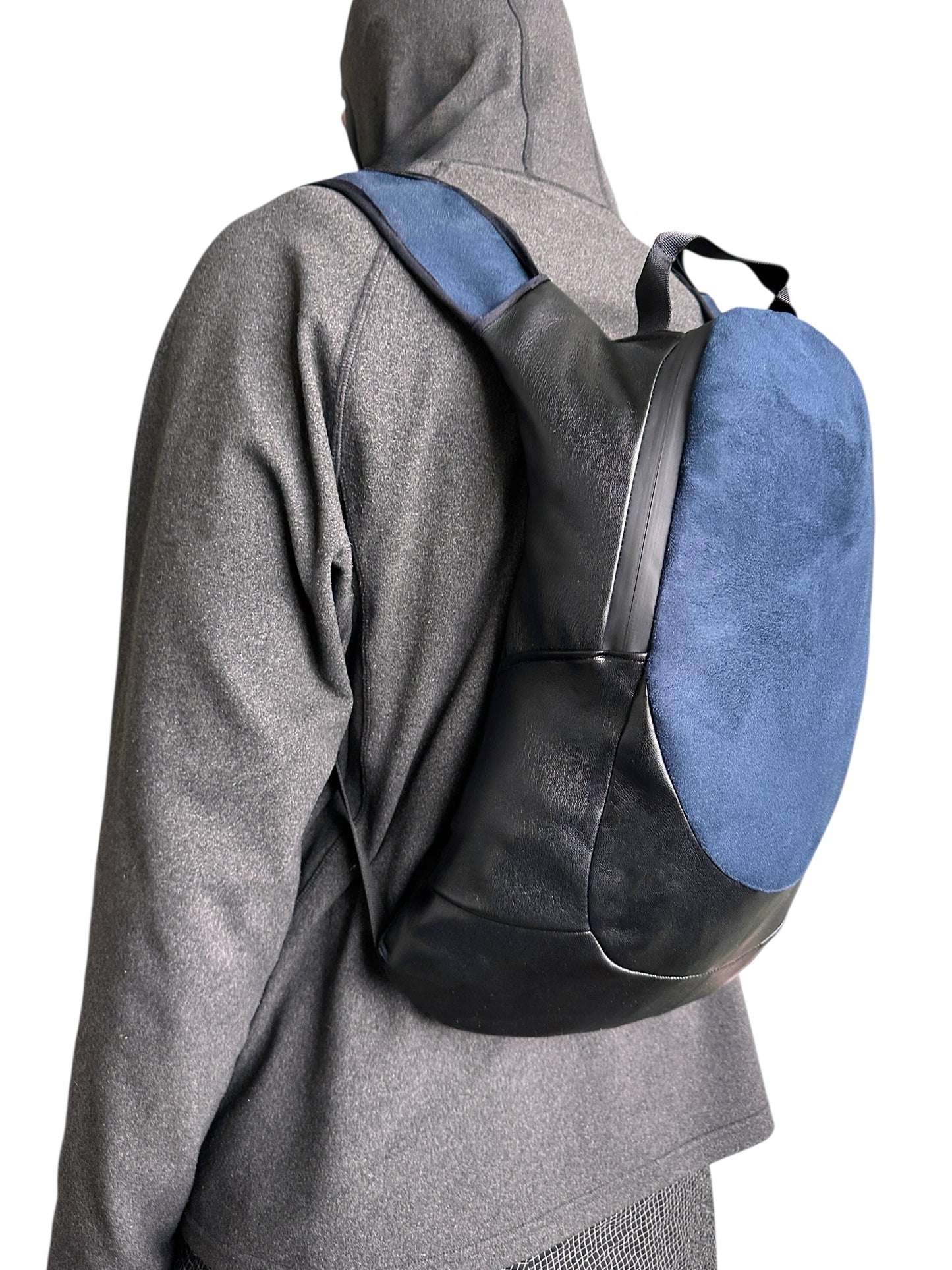 *Apropos handcrafted Suede/leather backpack