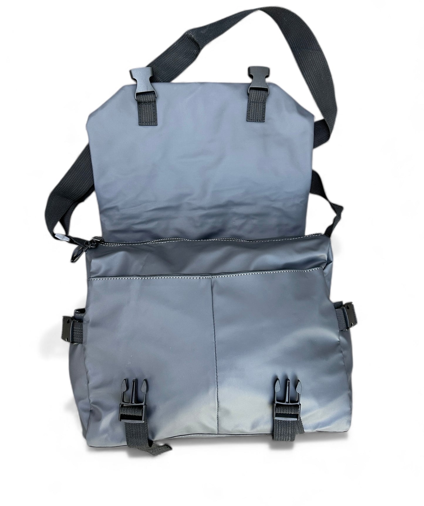 *Graphite messenger crossbody