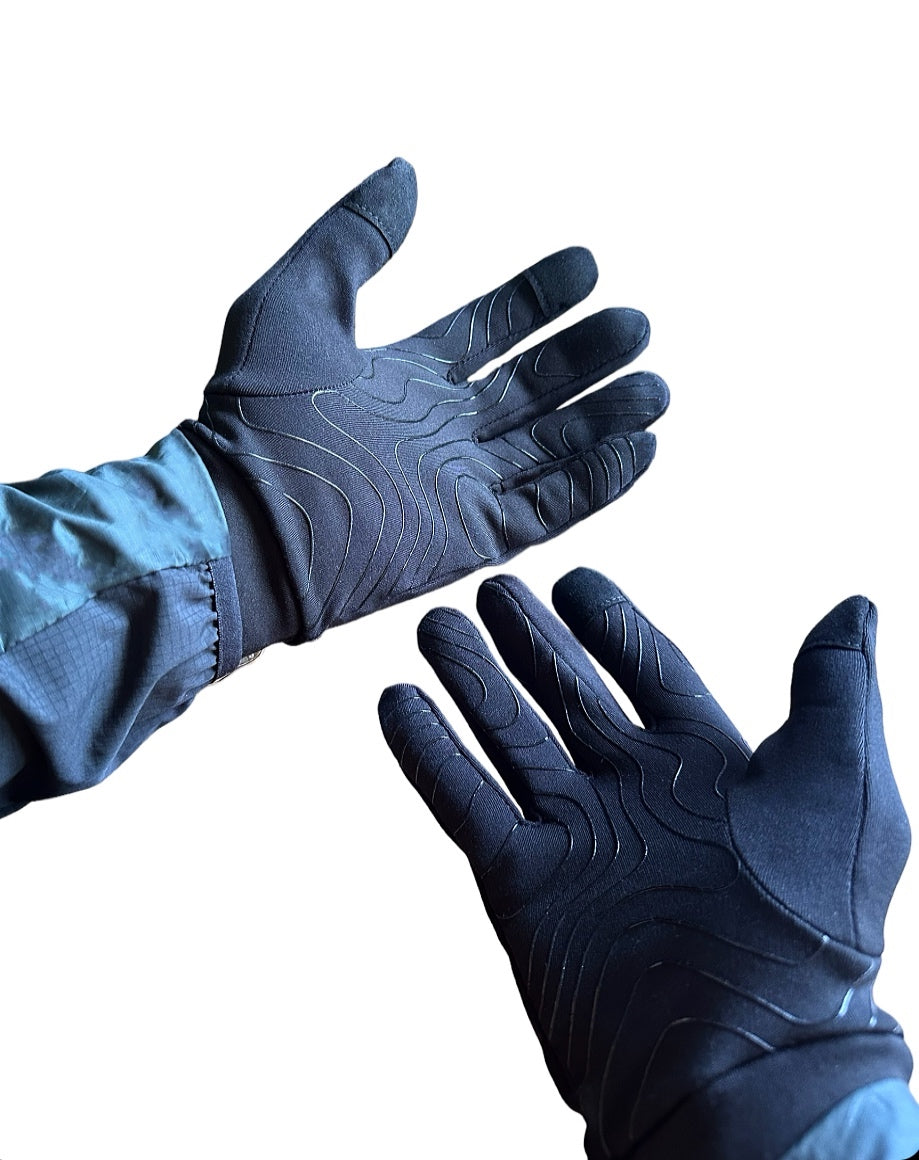 All new evolve pattern gloves black