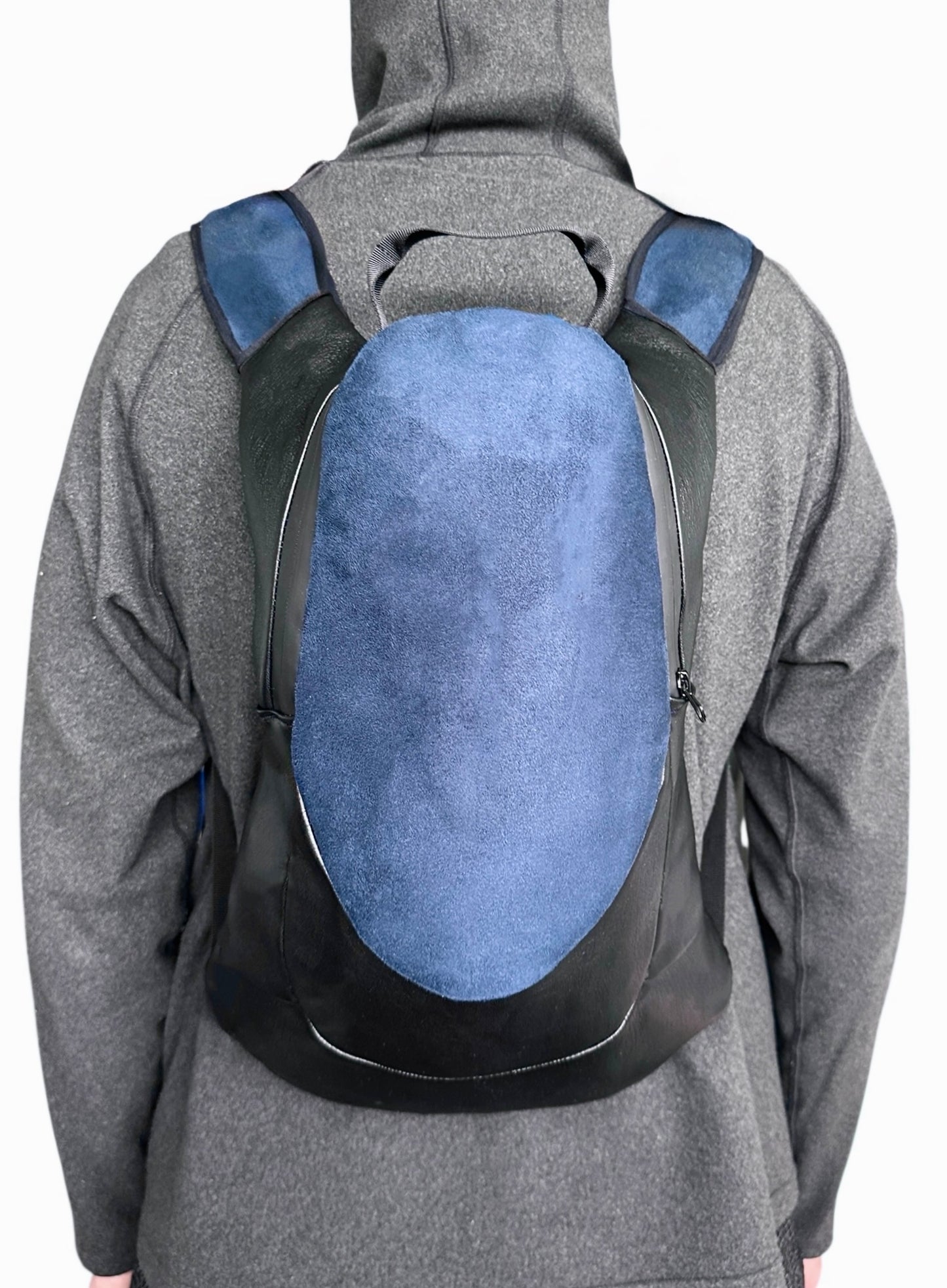 *Apropos handcrafted Suede/leather backpack
